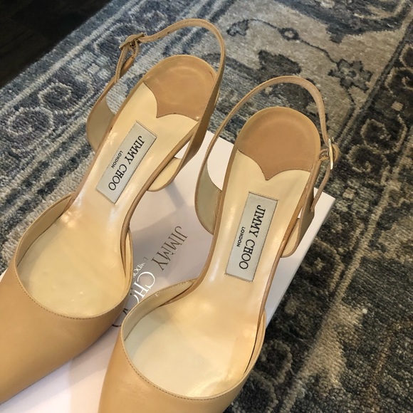 Jimmy Choo Gold Heels - Picture 3 of 12